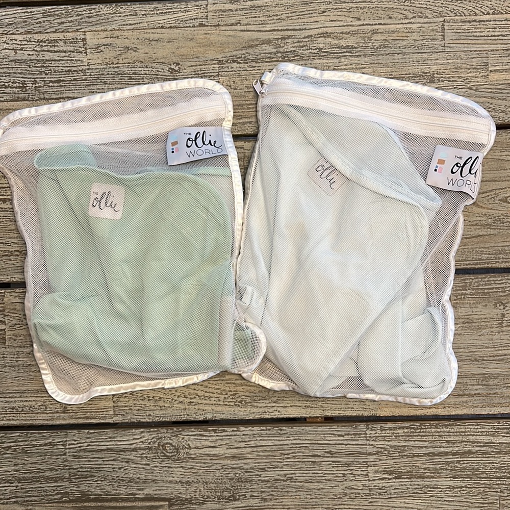 Bundle of 2 The Ollie swaddles - sky & meadow colors